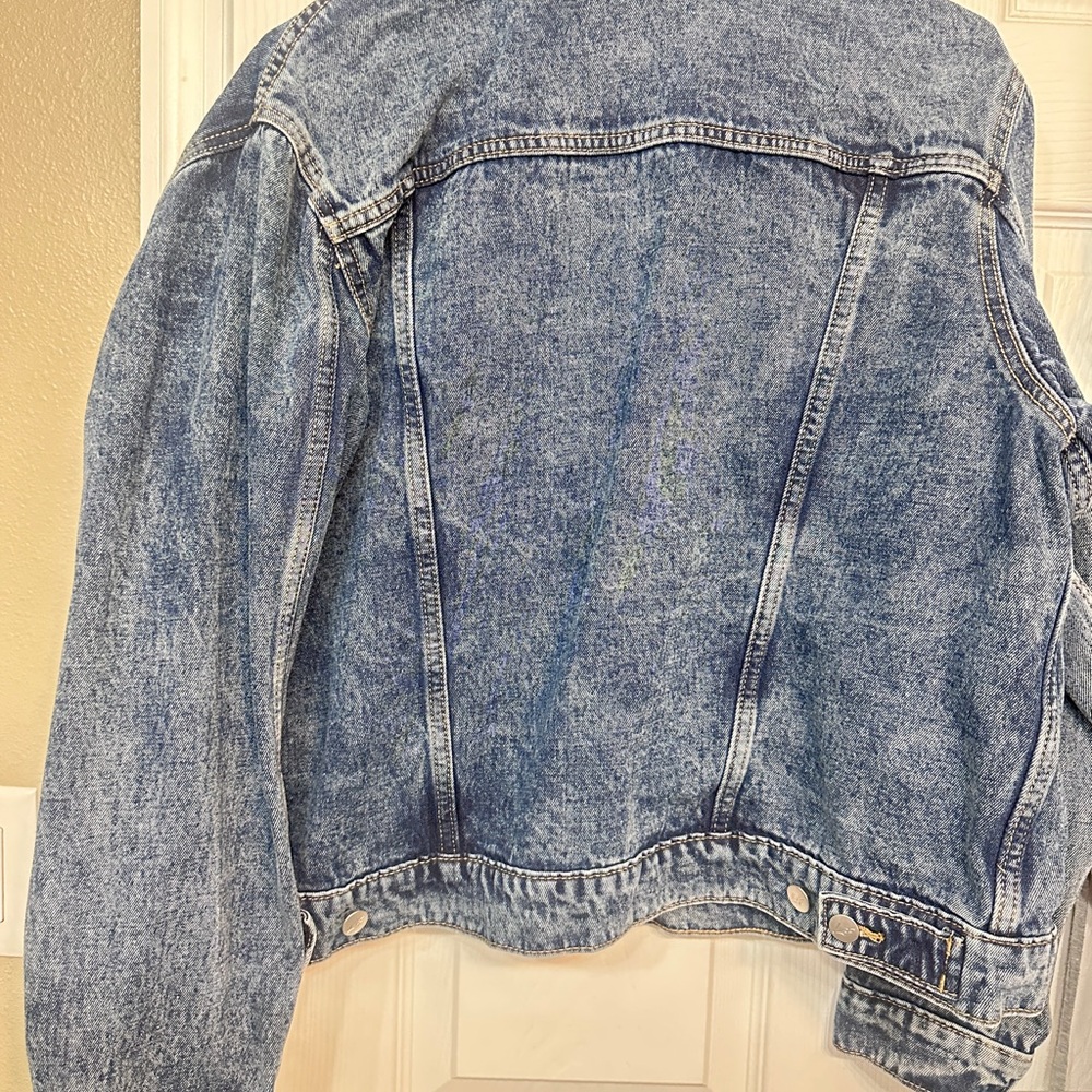 Denim Jacket With Button Closure - image 2